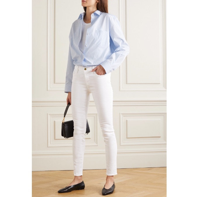 White Frame Le Skinny De Jeanne Crop Denim Jeans